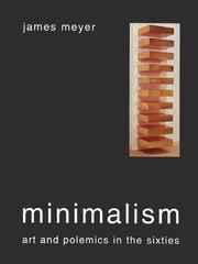Cover of: Minimalism by James Meyer