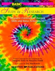 Cover of: Study and Research: Inventive Exercises to Sharpen Skills and Raise Achievement (Basic, Not Boring 6  to  8)