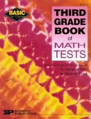 Cover of: Third Grade Book of Math Tests (Basic, Not Boring)