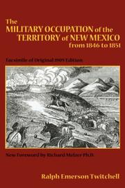 Cover of: The Military Occupation of New Mexico