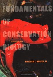 Cover of: Fundamentals of Conservation Biology by Malcolm L. Hunter