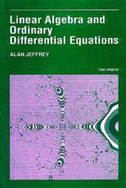 Cover of: Linear Algebra and Ordinary Differential Equations