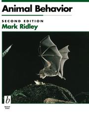 Animal behavior by Mark Ridley