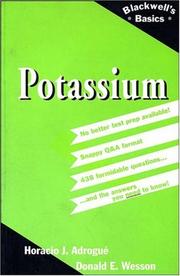 Potassium by Horacio J. Adrogué, Horacio J., M.D. Adrogue, Donald E., M.D. Wesson