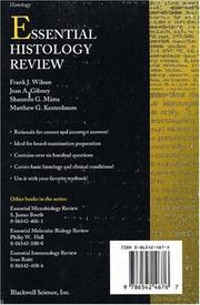 Cover of: Essential histology review