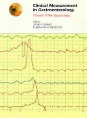 Cover of: <Clinical Measurement in Gastroenterology, Volume 1 by 