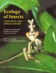Cover of: Ecology of Insects by Martin R. Speight, Mark D. Hunter, Allan D. Watt