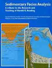 Cover of: Sedimentary Facies Analysis: A Tribute to the Research and Teaching of Harold G. Reading (Special Publication of the International Association of Sedimentologists)