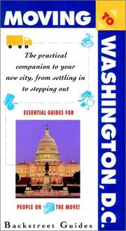 Cover of: Moving to Washington, D.C. | Alpha Books
