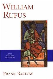 Cover of: William Rufus by Frank Barlow