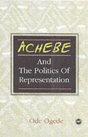 Cover of: Achebe and the politics of representation