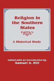 Cover of: Religion in the Southern States: A Historical Study
