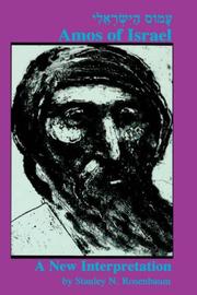 Cover of: Amos of Israel = by Stanley Ned Rosenbaum