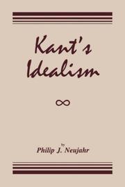 Cover of: Kant's idealism