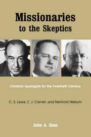 Cover of: Missionaries to the skeptics by Sims, John