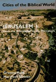 Cover of: Jerusalem by A. Graeme Auld