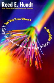 Cover of: You Say You Want a Revolution  by Reed Hundt, Reed E. Hundt