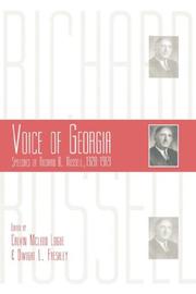 Cover of: Voice of Georgia: speeches of Richard B. Russell, 1928-1969