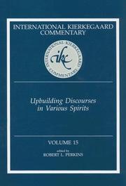 Cover of: Upbuilding Discourses in Various Spirits (International Kierkegaard Commentary)