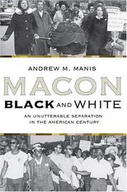 Cover of: Macon Black and White by Andrew Michael Manis