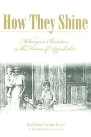 How They Shine: Melungeon Characters in the Fiction of Appalachia (Melungeons: History, Culture, Ethnicity, & Literature) by Katherine Vande Brake