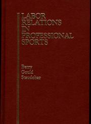 Cover of: Labor relations in professional sports by Robert C. Berry