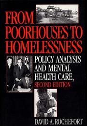 From poorhouses to homelessness by David A. Rochefort