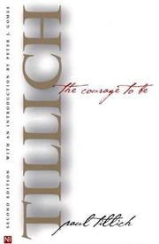 Cover of: The courage to be by Paul Tillich