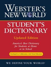 Cover of: Webster's New World student's dictionary