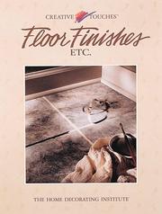 Cover of: Floor finishes, etc.