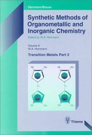 Cover of: Synthetic Methods of Organometallic and Inorganic Chemistry