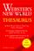 Cover of: Webster's New World thesaurus
