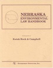 Nebraska environmental law handbook by Curt Roy Hineline