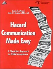 Cover of: Hazard communication made easy by Sean M. Nelson