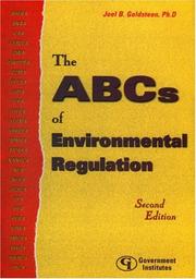 Cover of: The ABCs of environmental regulation