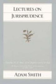 Cover of: Lectures on jurisprudence by Adam Smith