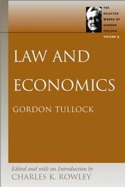 Cover of: Law and economics