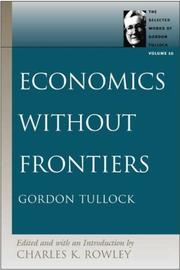 Cover of: Economics without frontiers