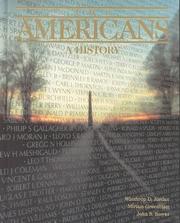 The Americans by Winthrop D. Jordan