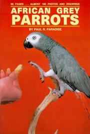 Cover of: African Grey Parrots