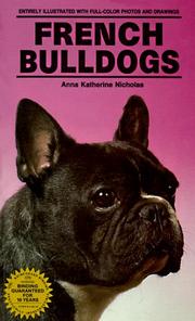 Cover of: French bulldogs