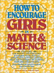 Cover of: How to Encourage Girls in Math & Science by Joan Skolnick