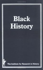 Cover of: Black history.
