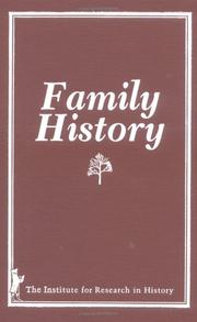 Cover of: Family history. by 