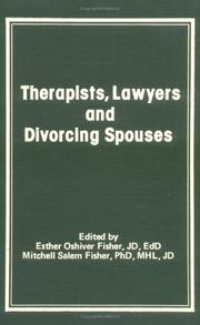 Cover of: Therapists, Lawyers and Divorcing Spouses (Journal of Divorce) (Journal of Divorce)
