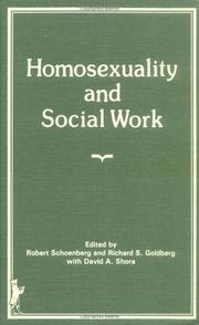 Cover of Homosexuality and social work