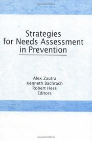 Cover of: Strategies for needs assessment in prevention