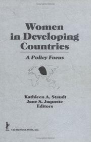 Cover of: Women in developing countries: a policy focus
