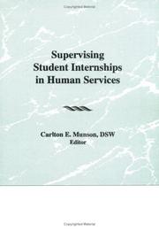 Cover of: Supervising student internships in human services