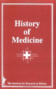 Cover of: History of medicine by Rebecca Greene, editor.